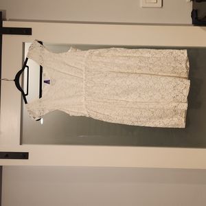 White Lace Seraphine Maternity Dress